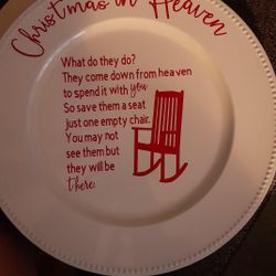 Custom Made Christmas Plates
