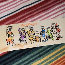 Disney Character Consolette Plaque Rare Antique