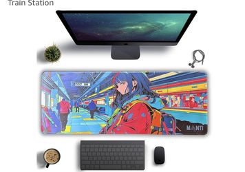 Set of 5 Colorful train station themed mouse pad by MONT. Each $20 AlI $ 100