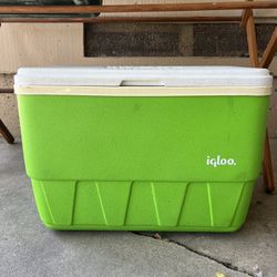 Retro Lime Green Igloo Cooler 