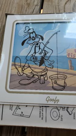 A Walt Disney Vintage Goofy & Pluto Paint-A-Cel Painting Set From 1987 Unopened