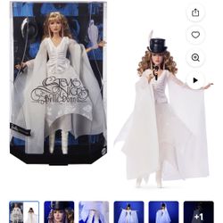 Barbie Signature Stevie Nicks Bella Donna Collector Doll with Flowing White Dress & Accessories