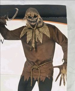 Spirit Halloween Sinister Scarecrow Costume Adult Mens LG/XL