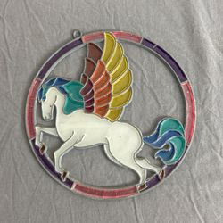 Pegasus Stain Glass Vintage$35