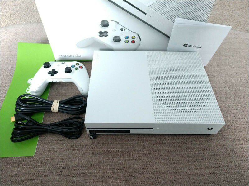 Xbox One S with boxing