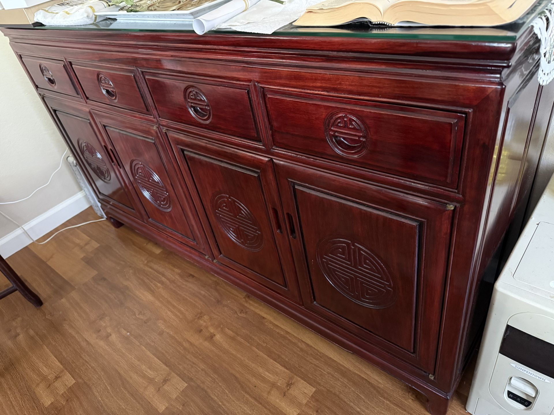 Rosewood Chinese Buffett Cabinet”Excellent Condition”!