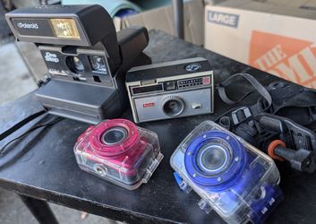 Vintage Cameras Including Polaroid & Kodak