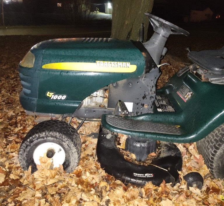 Craftsman Lt1000 Riding Mower