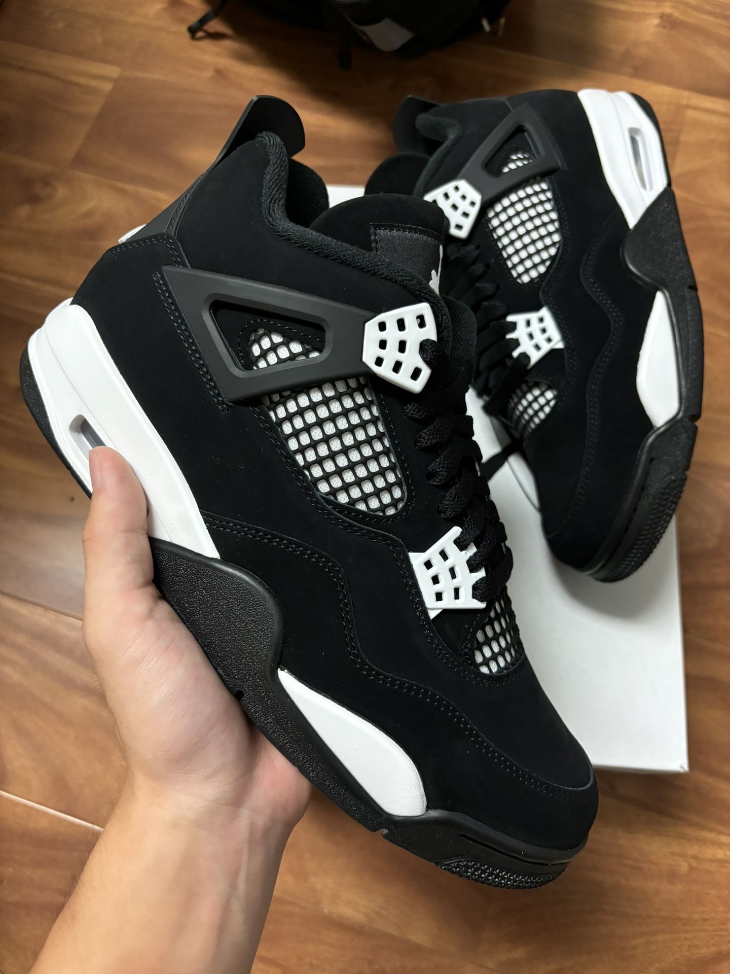 Size 9 - Brand New Jordan 4 White Thunder 