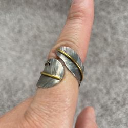 Feather Ring Sterling Silver