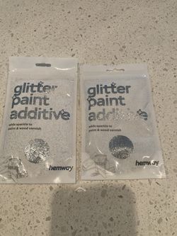 Paint Glitter Additive. Silver. 2 Bags 