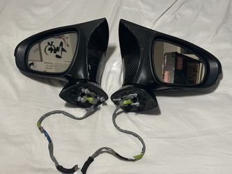 2015-2018 RC350 Mirrors with Carbon Fiber Mirror Caps. rc200t, rc300, rc350, rcf.