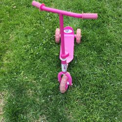 Three Wheel Scooter , Pink barbie  scooter