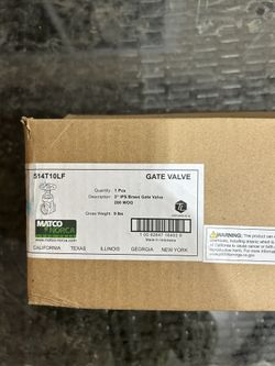 3” Brass Lead Free Gate Valve Threaded Both Ends