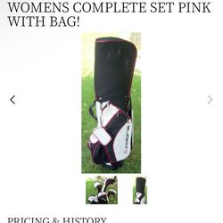 Cobra Sapphire Womens Complete Set only missing 3 wood Pink with bag