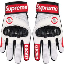Supreme Ducati Spidi C1 Leather Gloves Red