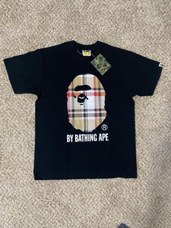 Bape tee x burberry