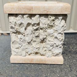 Vintage Freeform Tessellated Mactan Stone Base Made In Philippines 