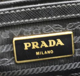 Authentic Prada Saffiano Small Executive Tote Bag Black (Nero