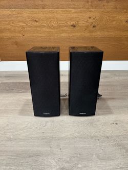 Onkyo SKF-580 Front Left Right Speakers Pair Black 130W 6 Ohm Tested Working