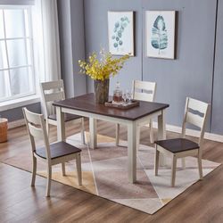 Dinner Room Table And Come In Box 📦 With 4 Chairs- Delivery 🚚 Available 