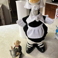 TWO  KITCHEN  FIGURINES 