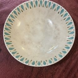 Turquoise Kasuga Vintage Serving/Mixing Bowl !