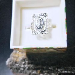 .925 Mexican Silver Ring Size 7 1/2 "