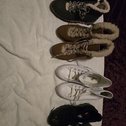 Boots and Converse Sneakers