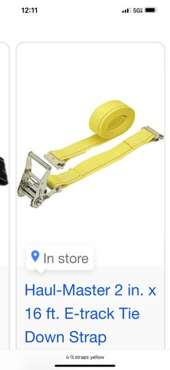 Yellow Straps For Trailers