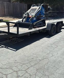 Mini skid steer & trailer