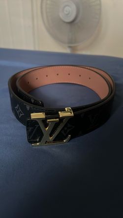 Louis Vuitton Monogram Belt Gold LV Buckle Monogram Belt Gold LV Buckle