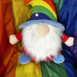 16” Stuffed Rainbow Gnome Plush Pride