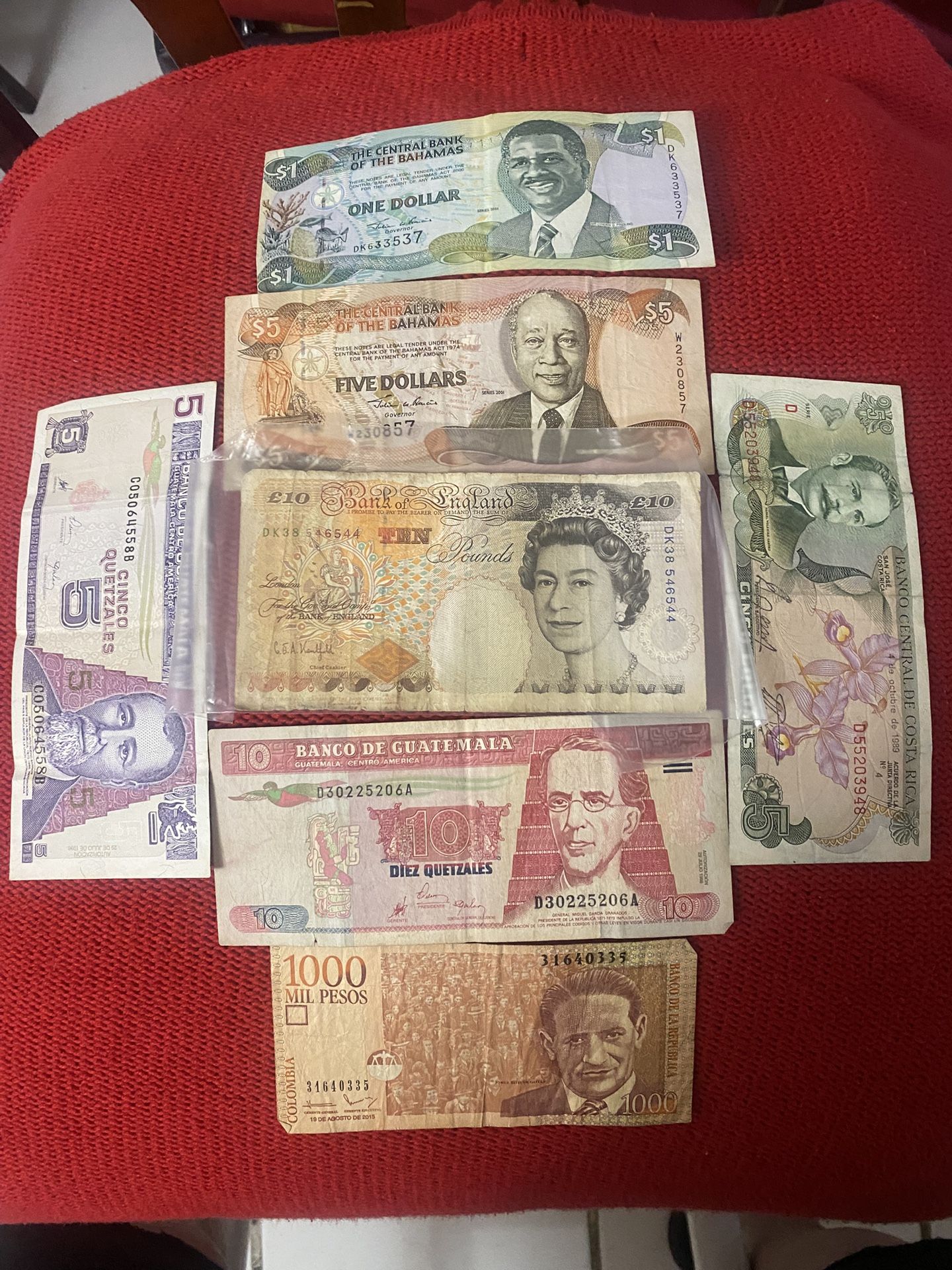 Especial De Billetes De Países Diferentes