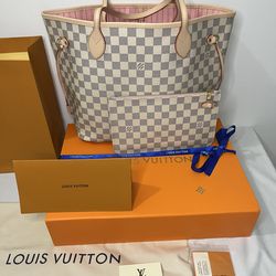 Authentic New Louis Vuitton Damier Azur