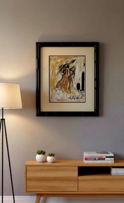 Kelvin W. Henderson "Dance With Me" artwork from the year 2000 signed by artist 13"×15"