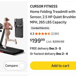 CURSOR FITNESS C70 Treadmill. 