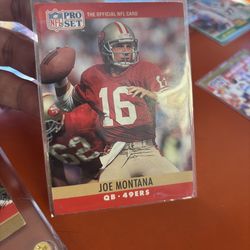 Joe Montana football card