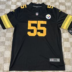 Devin Bush Jr #55 Pittsburgh Steelers Nike On Field Size XXL Black Jersey NFL