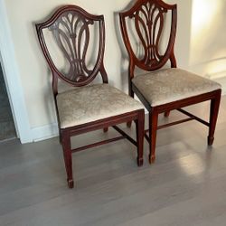 Pair Of Wood Chairs