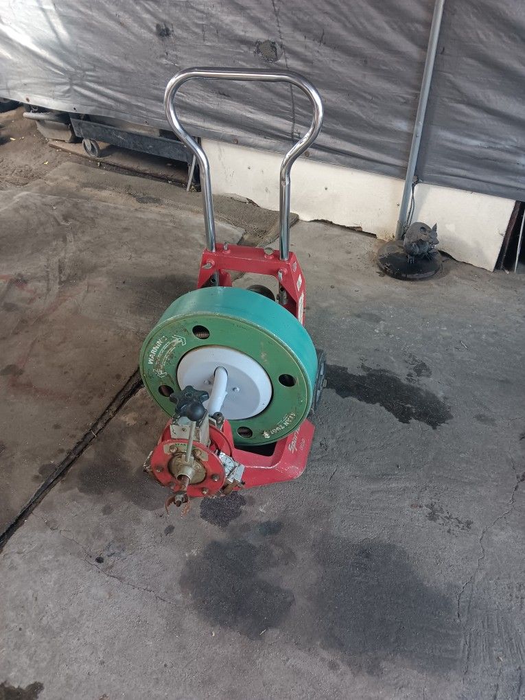 Spartan 300 Sewer Plumbing Snake 100f Cable Missing Power Cord