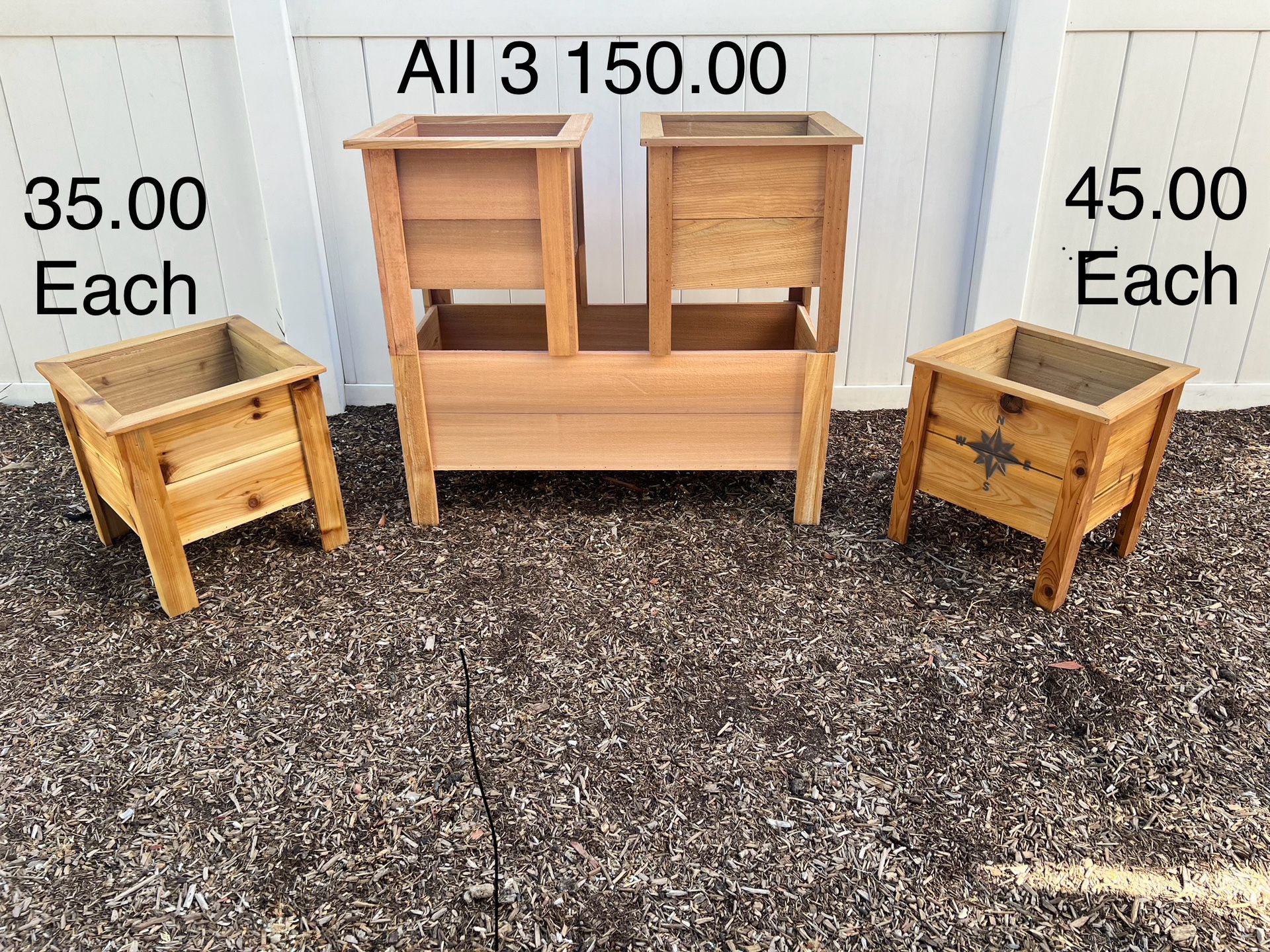 Handcrafted And Custom Made Cedar Planters. 1yr Warranty. Located In The Springs 