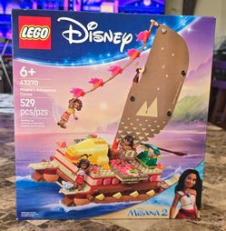 Lego 43270 Moana's Adventure Canoe New!