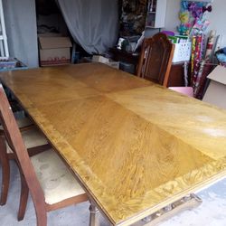 Large Dining Table With 4 Chairs
