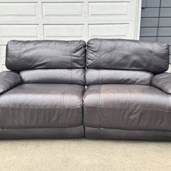 Leather Recliner couches 