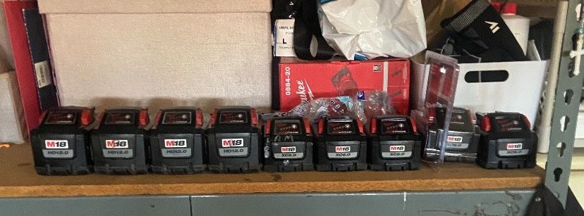 Milwaukee Batteries And Chargers ( Read Description For...