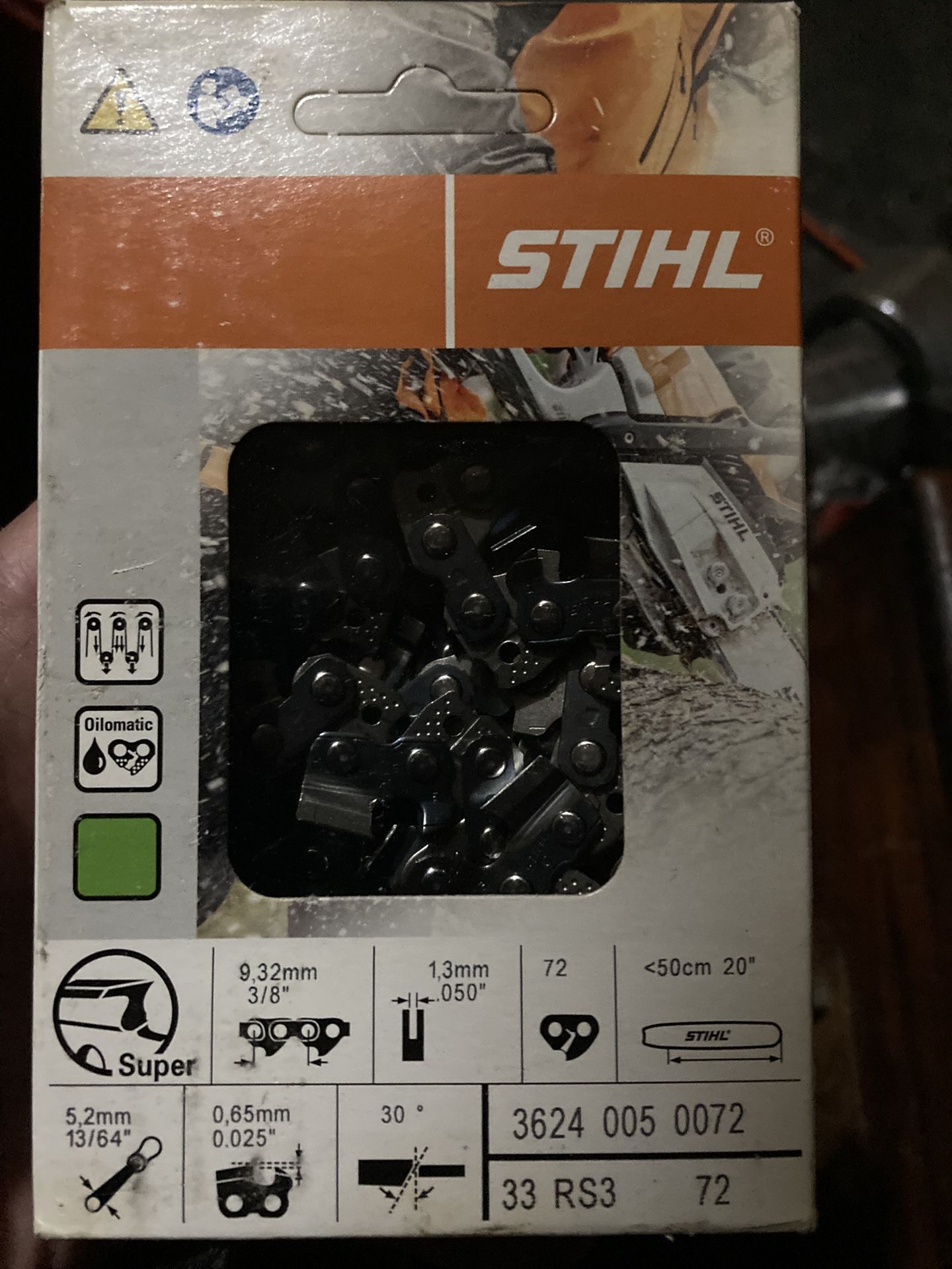 Stijl Chainsaw Chain 33 RS3 20” New 6 Available 30 Each 