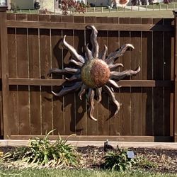 Copper Sun Yard Art