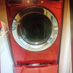 LG electric Dryer Steam Settings To with Pedestal Drawer 