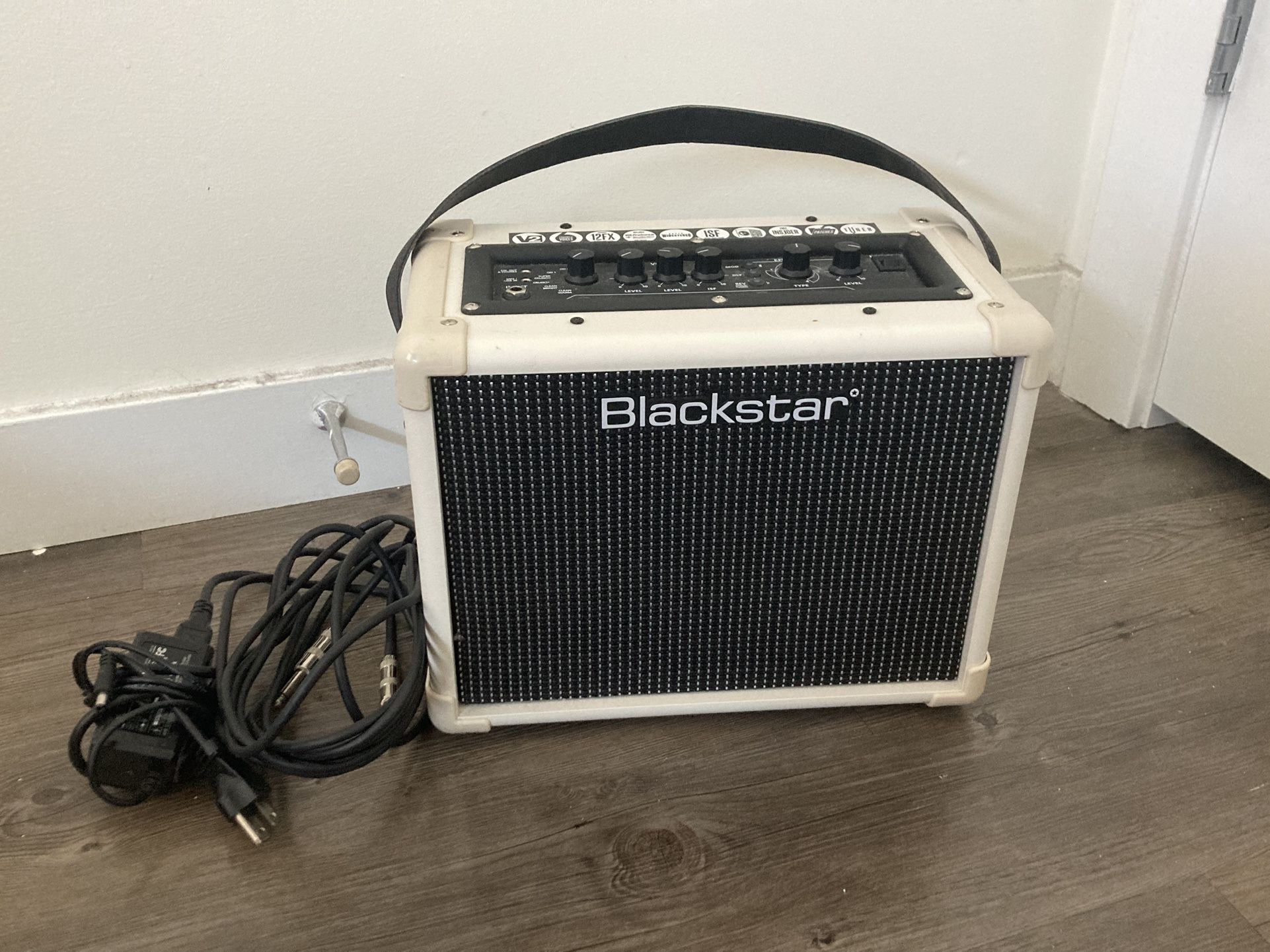 White Blackstar Guitar Amp